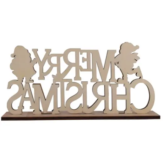Merry Christmas Decoration Stand - Back